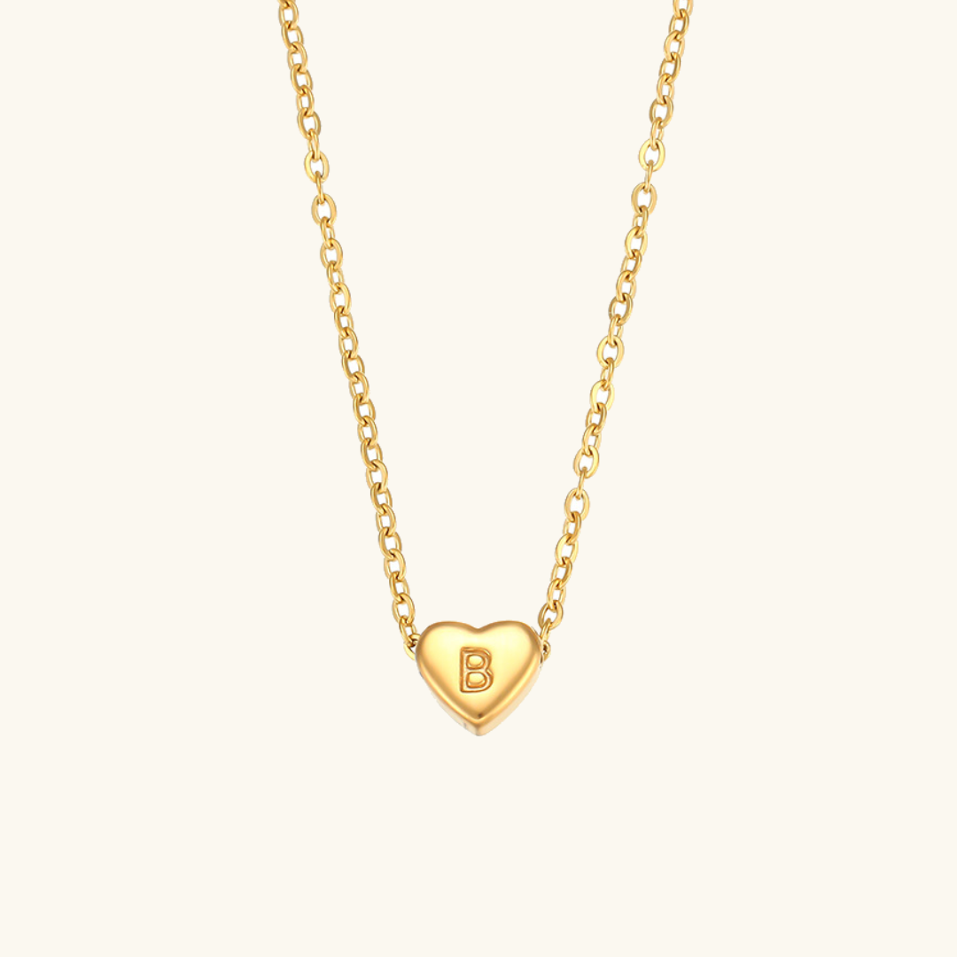Heart Initial Necklace