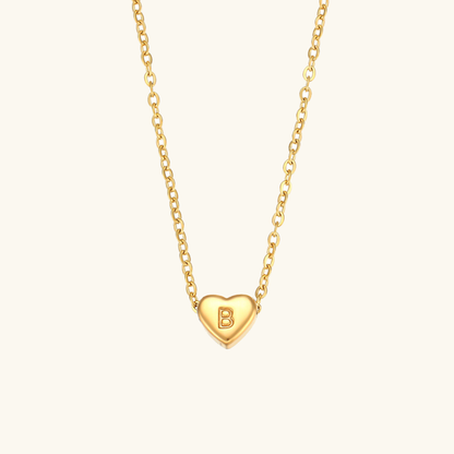 Heart Initial Necklace