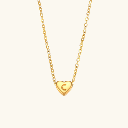 Heart Initial Necklace
