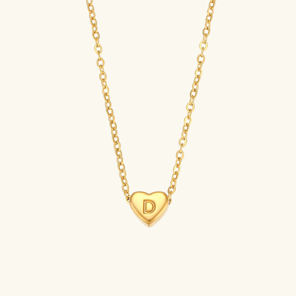 Heart Initial Necklace