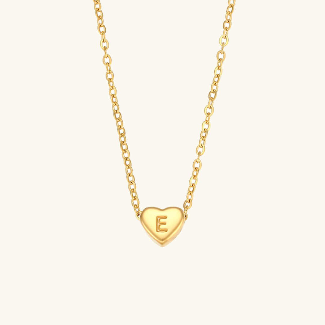 Heart Initial Necklace