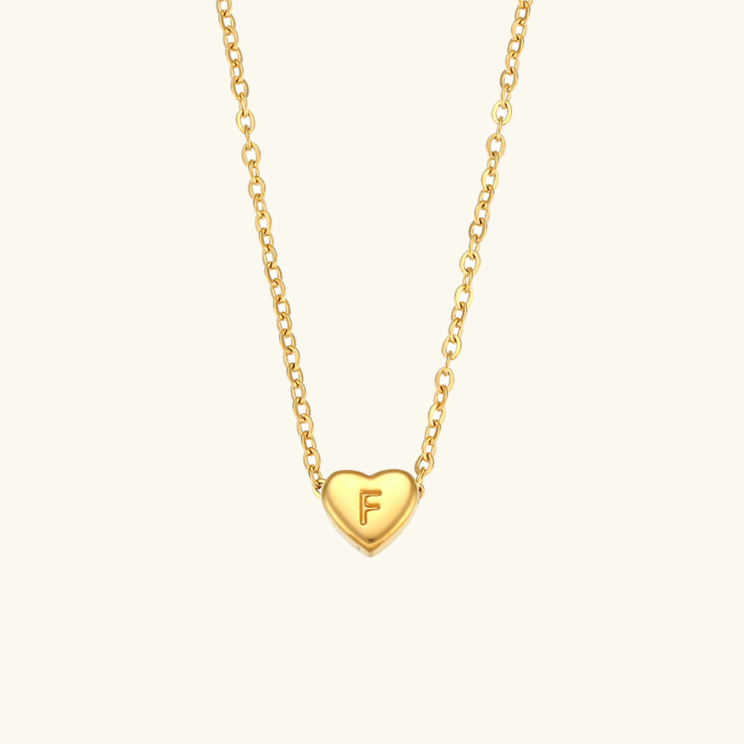 Heart Initial Necklace