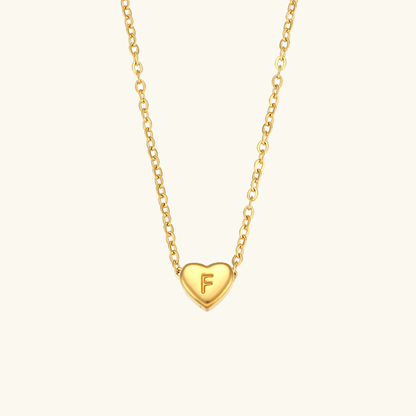 Heart Initial Necklace