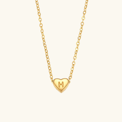 Heart Initial Necklace