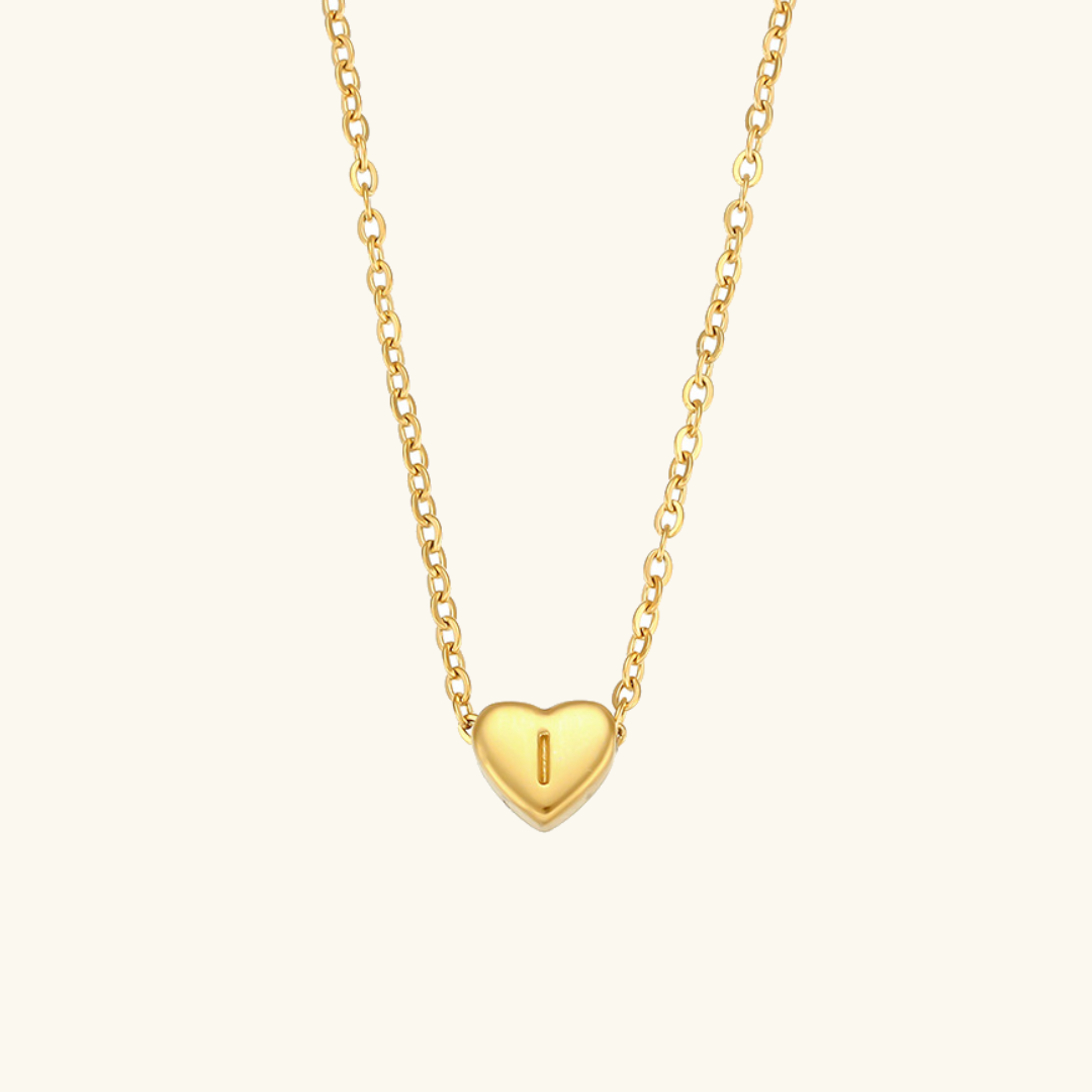 Heart Initial Necklace