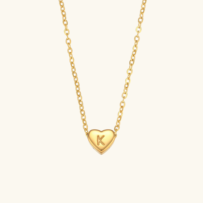 Heart Initial Necklace