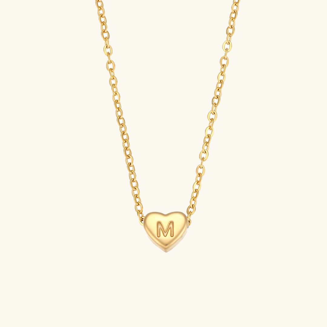 Heart Initial Necklace