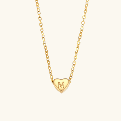 Heart Initial Necklace