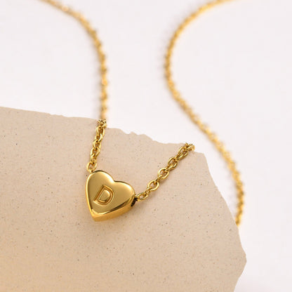 Heart Initial Necklace
