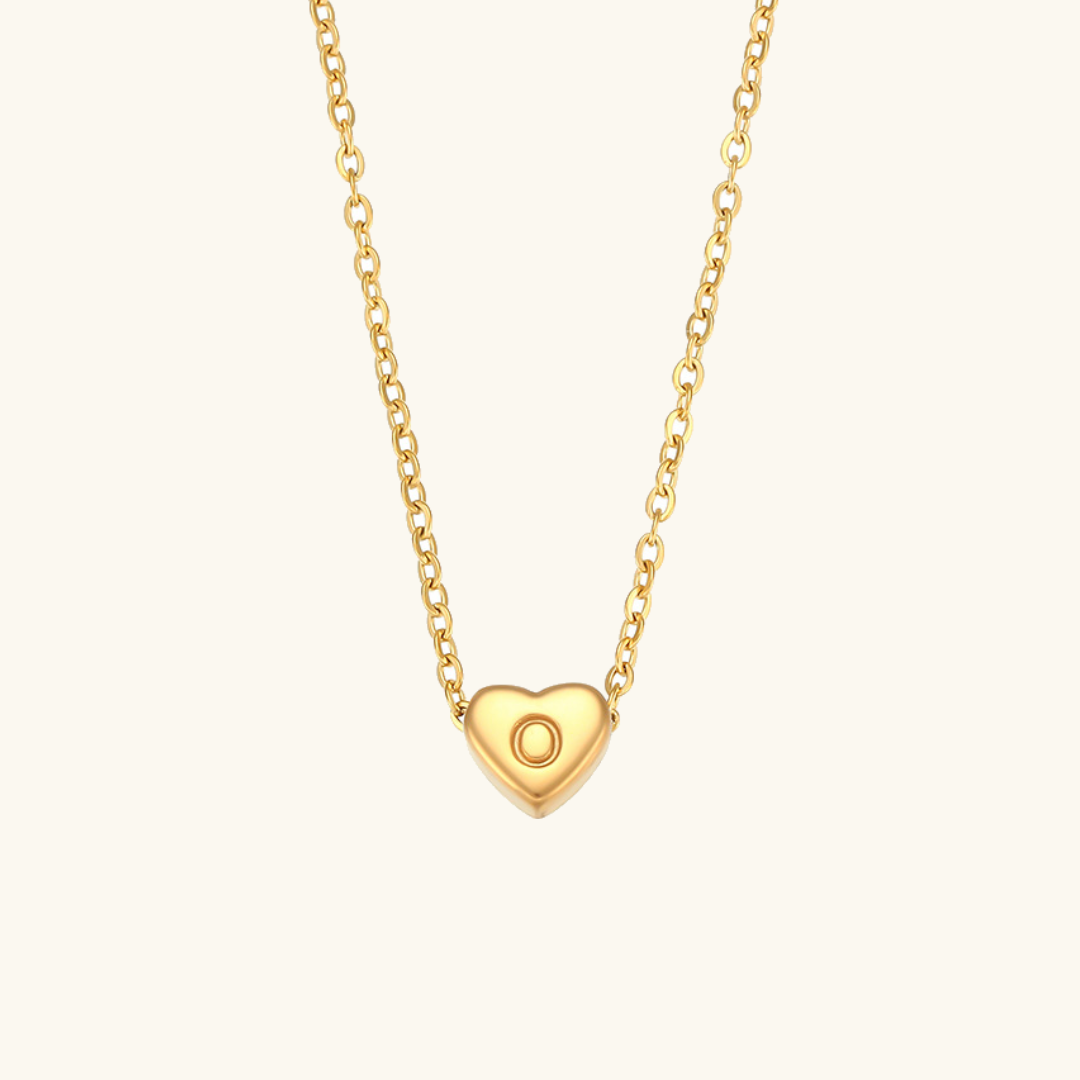 Heart Initial Necklace