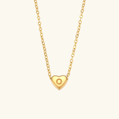 Heart Initial Necklace