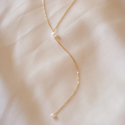 Pearl Lariat Necklace