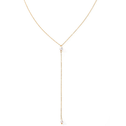 Pearl Lariat Necklace