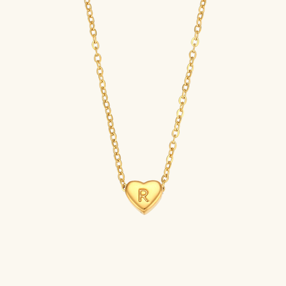 Heart Initial Necklace