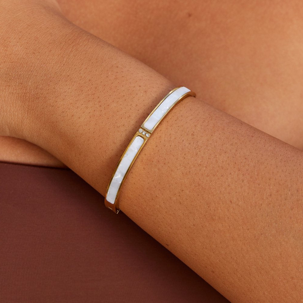 Sarah White Bangle