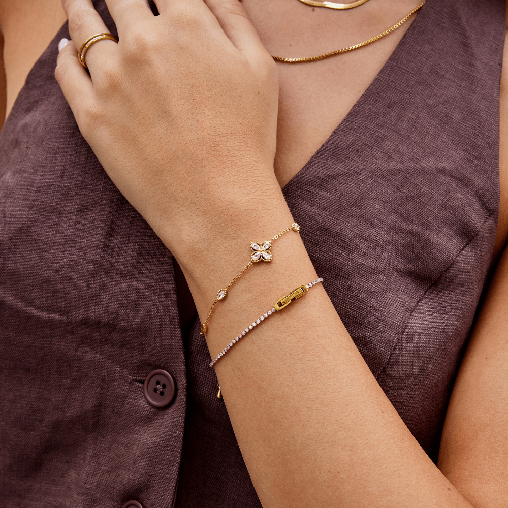 Clover Crystal Bracelet