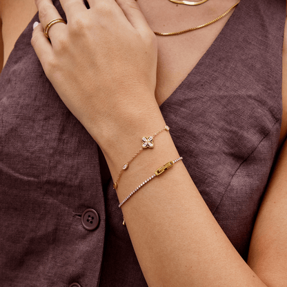 Clover Crystal Bracelet