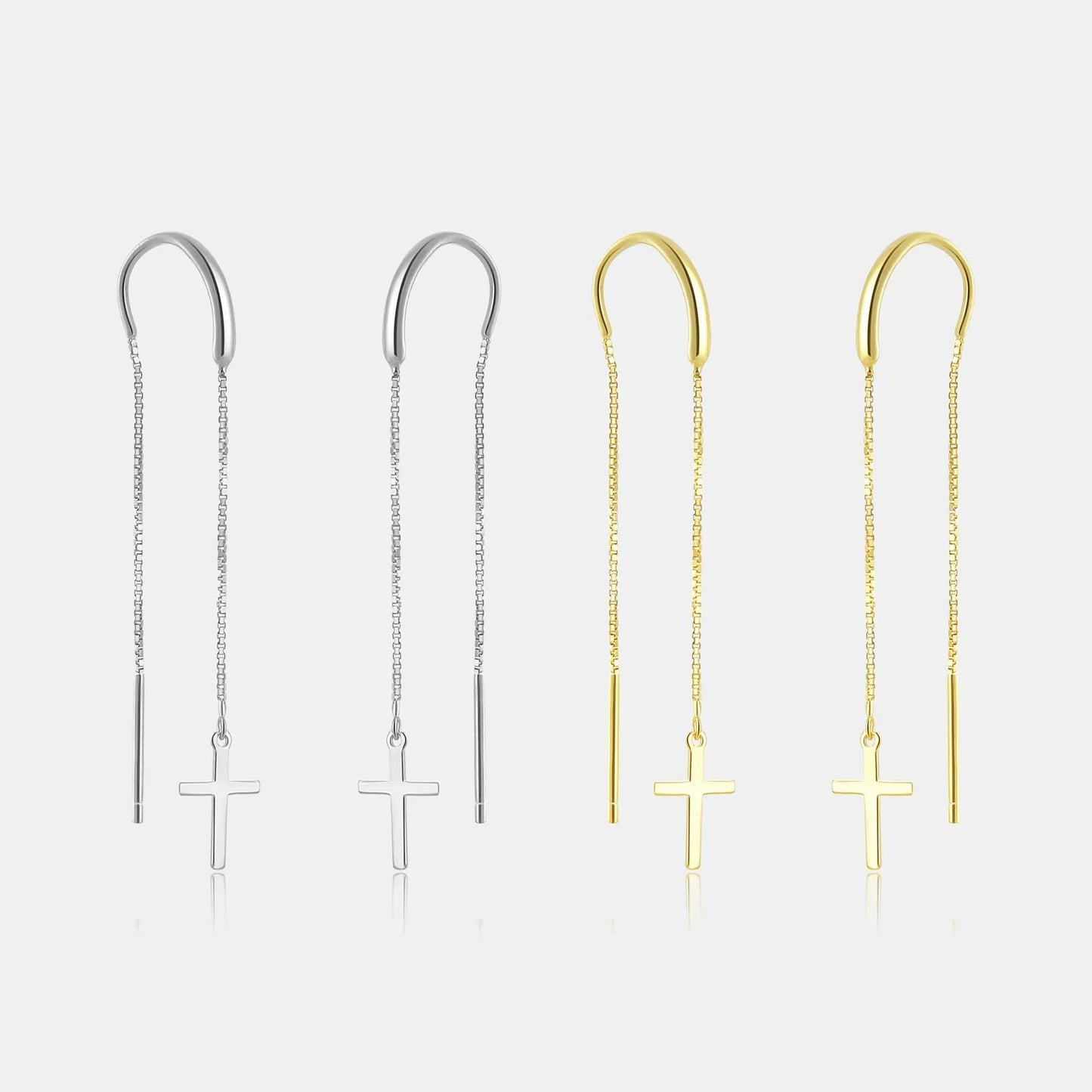 Camille Cross Chain Earrings