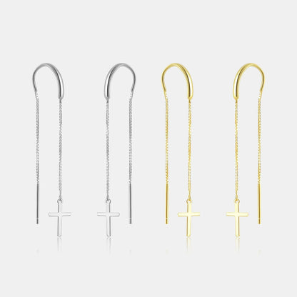 Camille Cross Chain Earrings