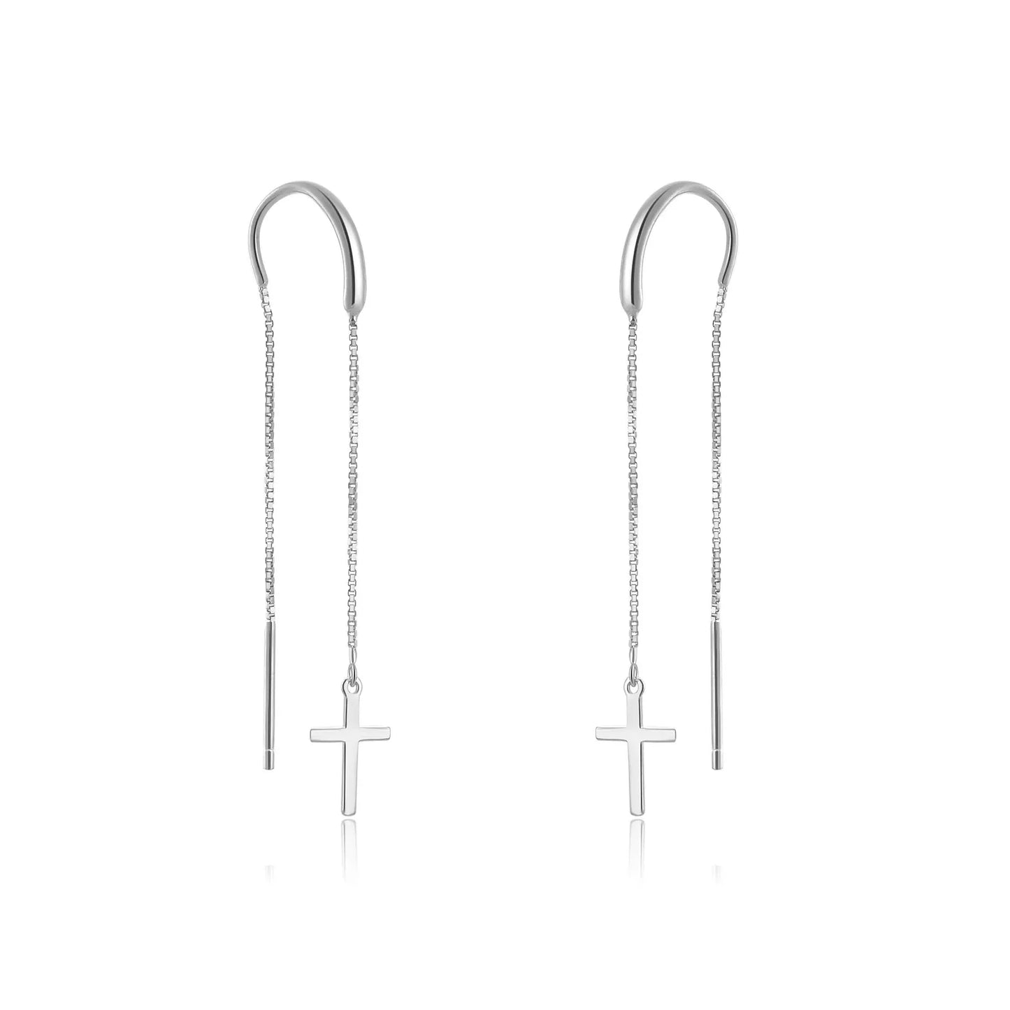 Camille Cross Chain Earrings