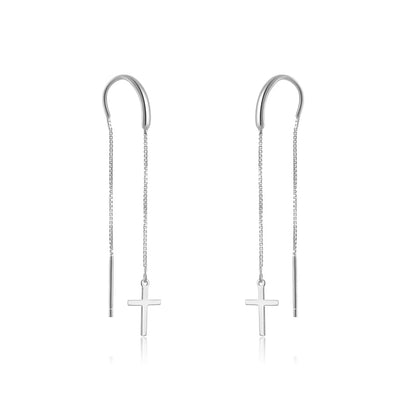 Camille Cross Chain Earrings