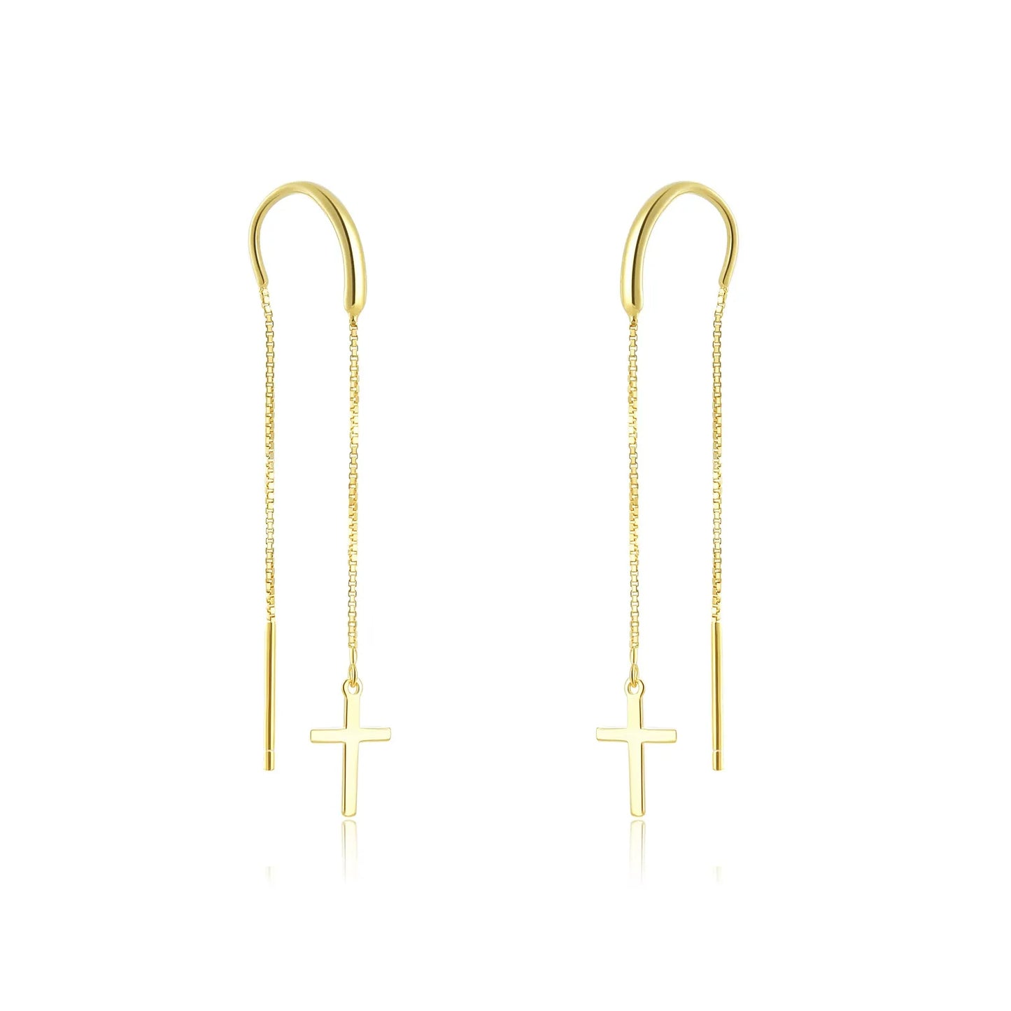 Camille Cross Chain Earrings