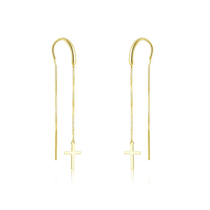 Camille Cross Chain Earrings