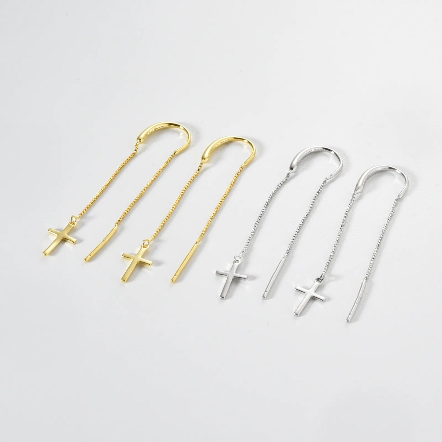 Camille Cross Chain Earrings