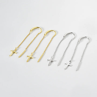 Camille Cross Chain Earrings